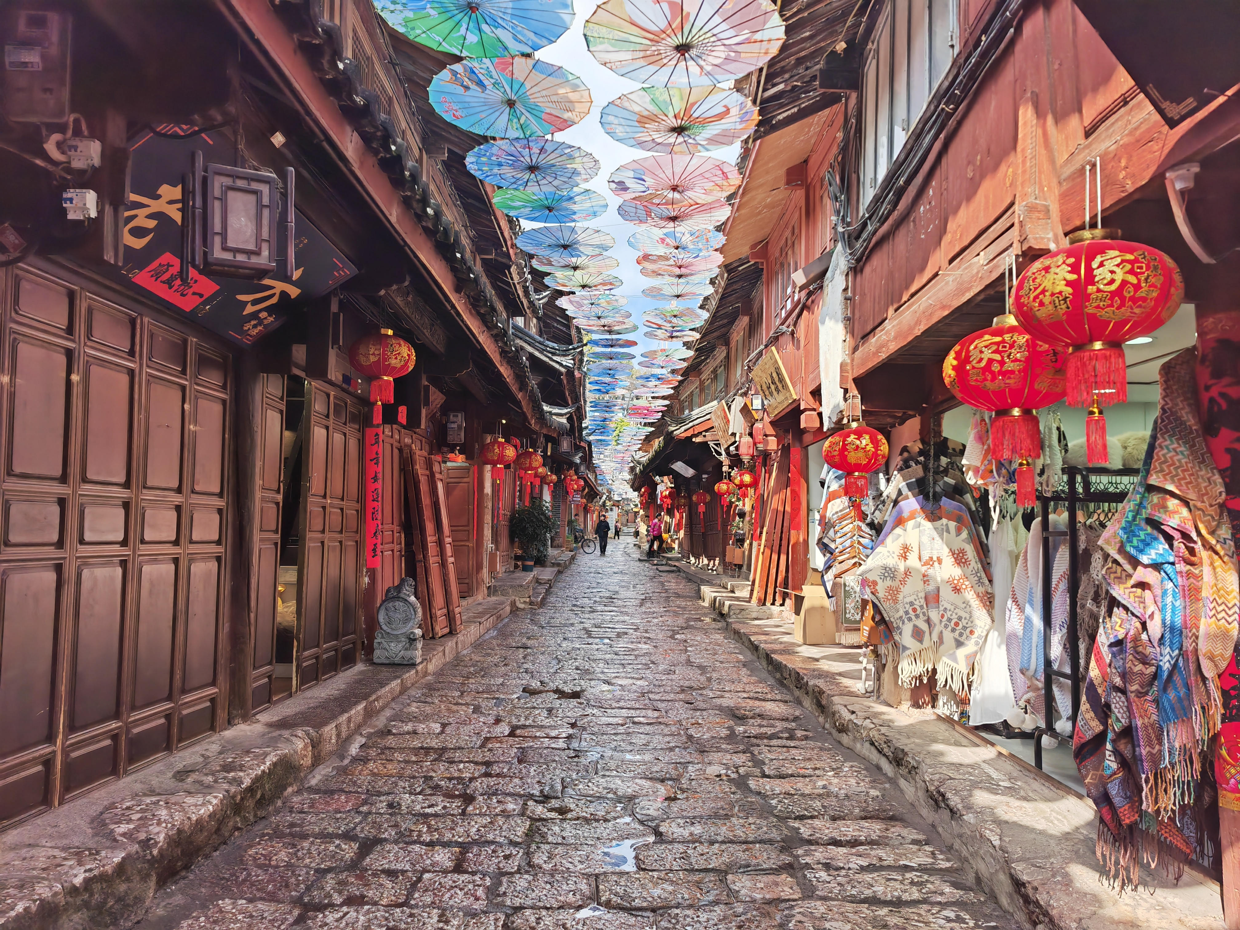 △丽江古城街景。